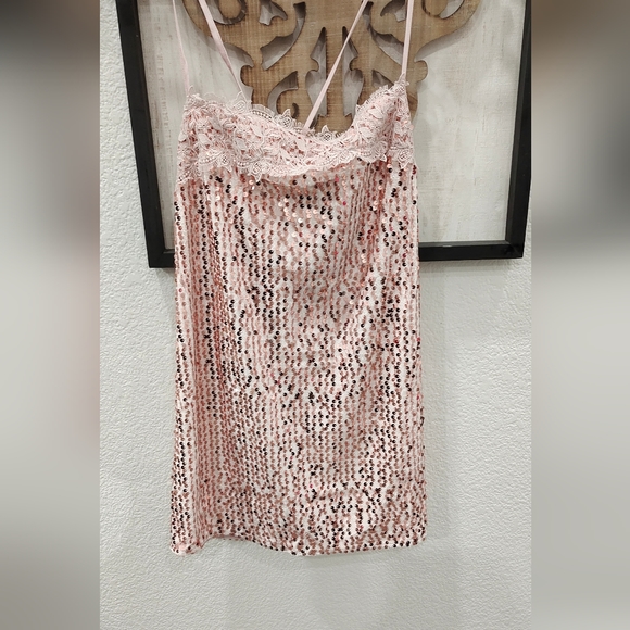 Free People that girl midi sequin slip dress NWOT size medium - Picture 5 of 6